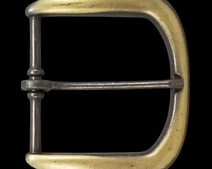 Vintage Style D Shape Belt Buckle Replacement Antique Brass Tone Pin Buckle USA