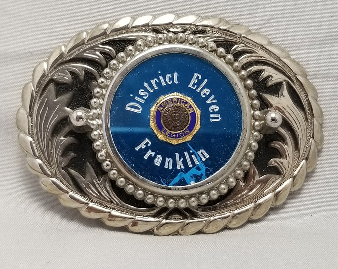 American Legion District Eleven Franklin Novelty Collectible Belt Buckle