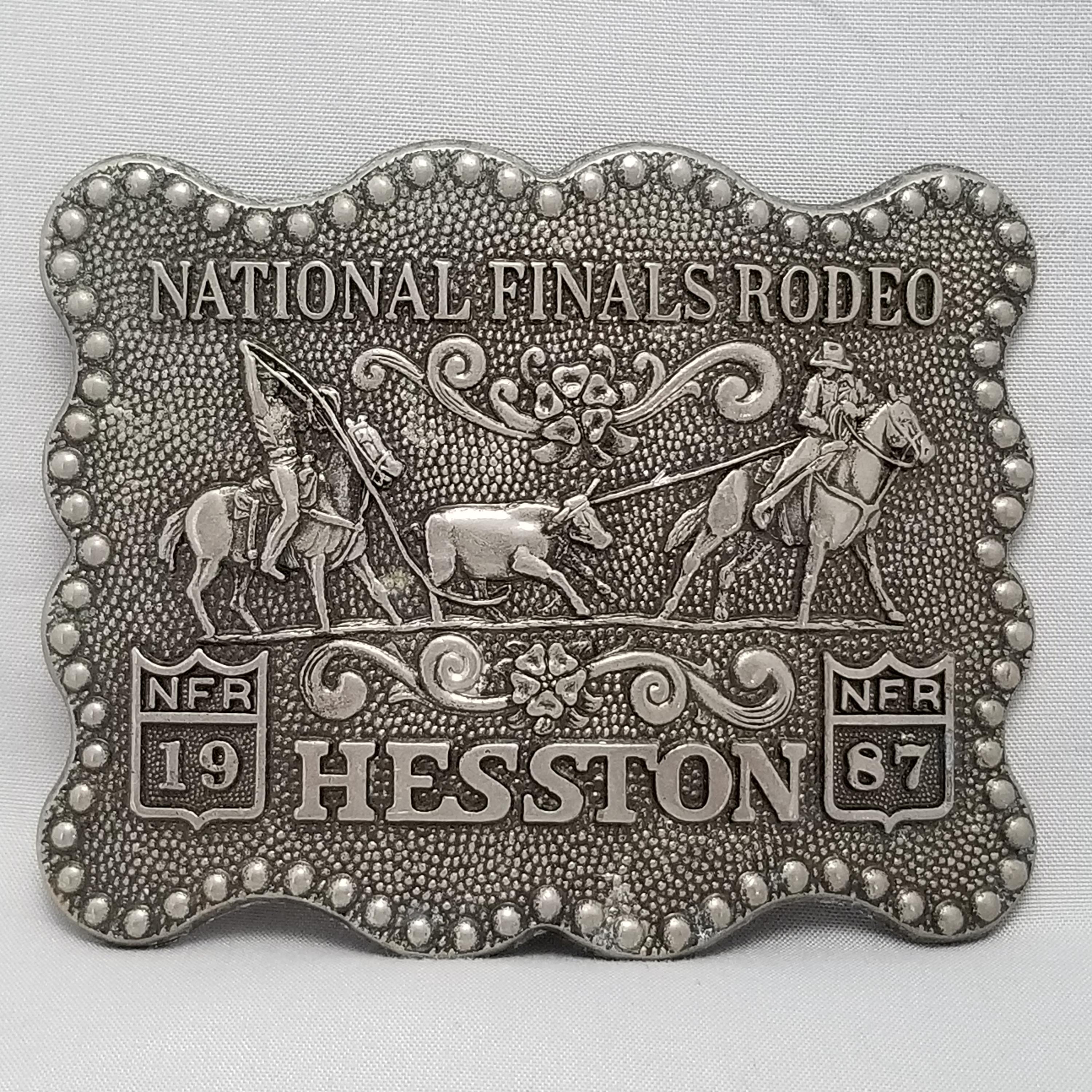 ナショナルファイナルズロデオヘストンNFR 1987ベルトバックル