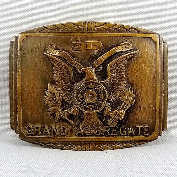 Belt Buckle 6th Grand Aggregate U.S. Revolver Association Robbins Co Attleboro