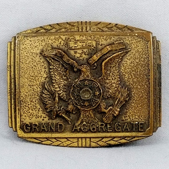 Belt Buckle 5th Grand Aggregate U.S. Revolver Association Robbins Co Attleboro