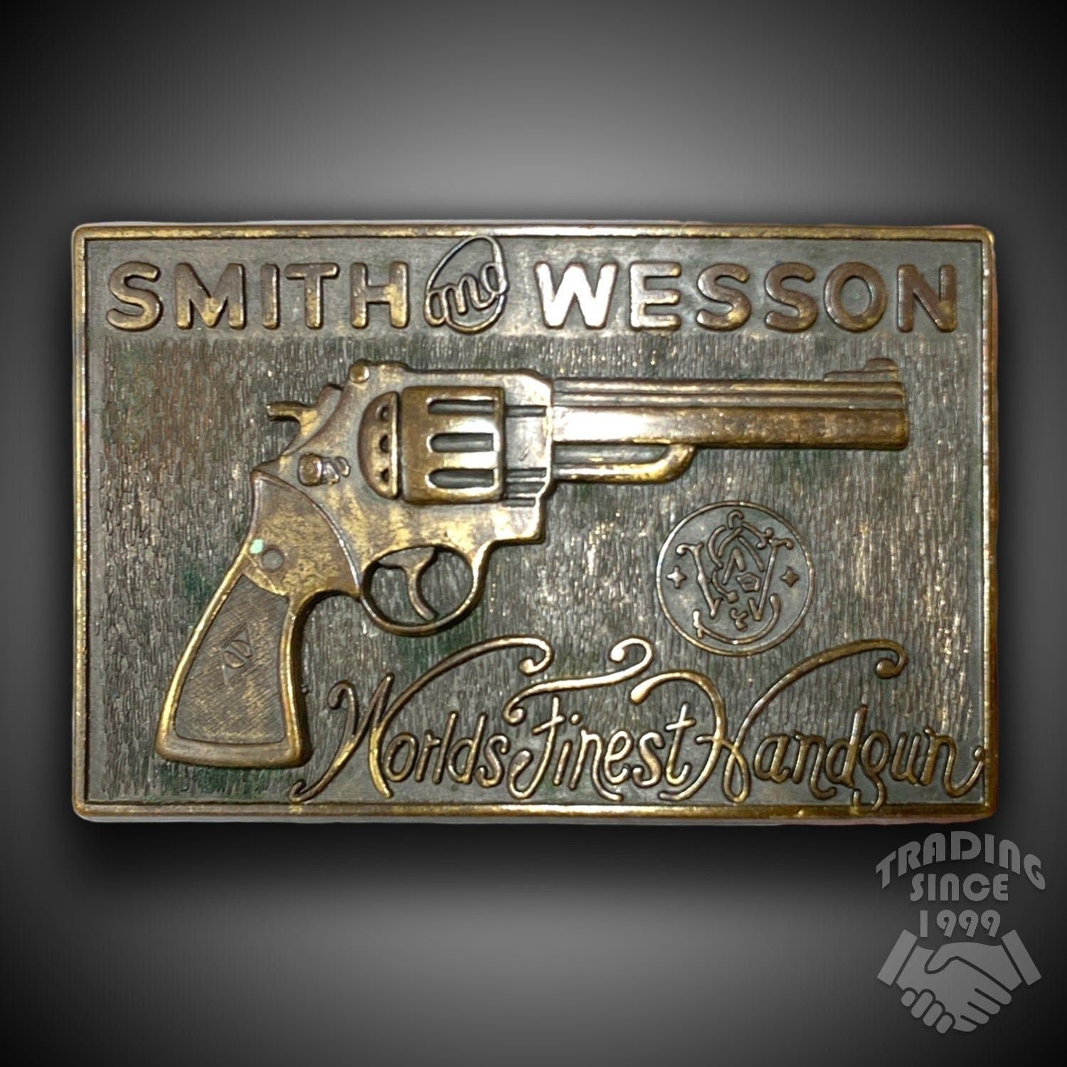 Gold & Silver Pistol Belt Buckle