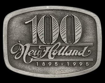 New Holland Pennsylvania 100-årsjubileumsbältesspänne i tenn, begränsad upplaga