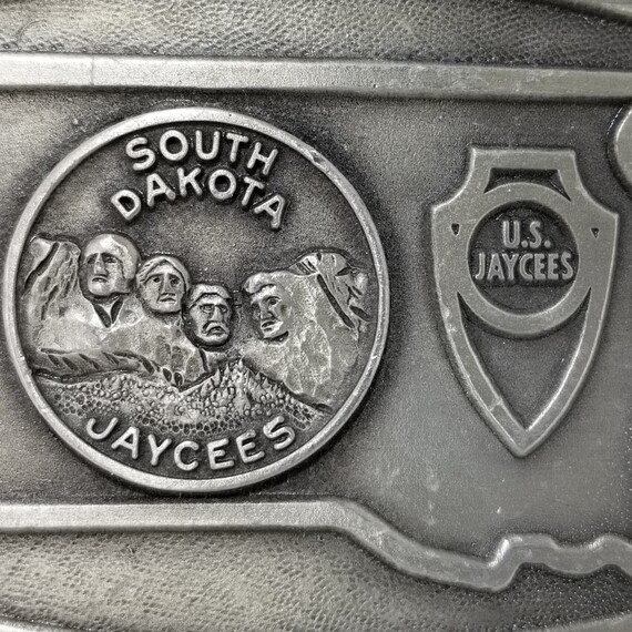 Vintage Belt Buckle South Dakota Jaycees Mt. Rush… - image 3