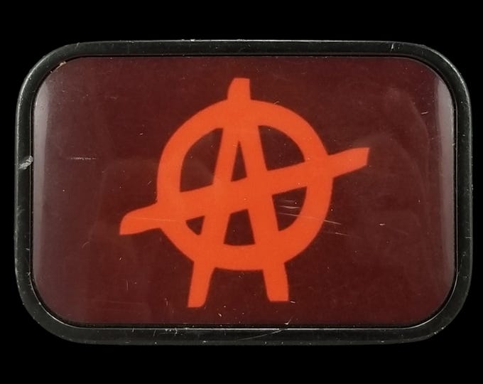 Unique Anarchy Belt Buckle - Unique Retro Accessory for Punk Rock Street Style