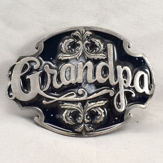 Vintage Belt Buckle 1988 Siskiyou Grandpa Grandfat