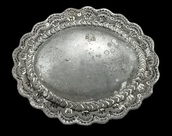 Vintage Silver Brass Mixed Metals Blue Turquoise Black Epoxy  display picture 1