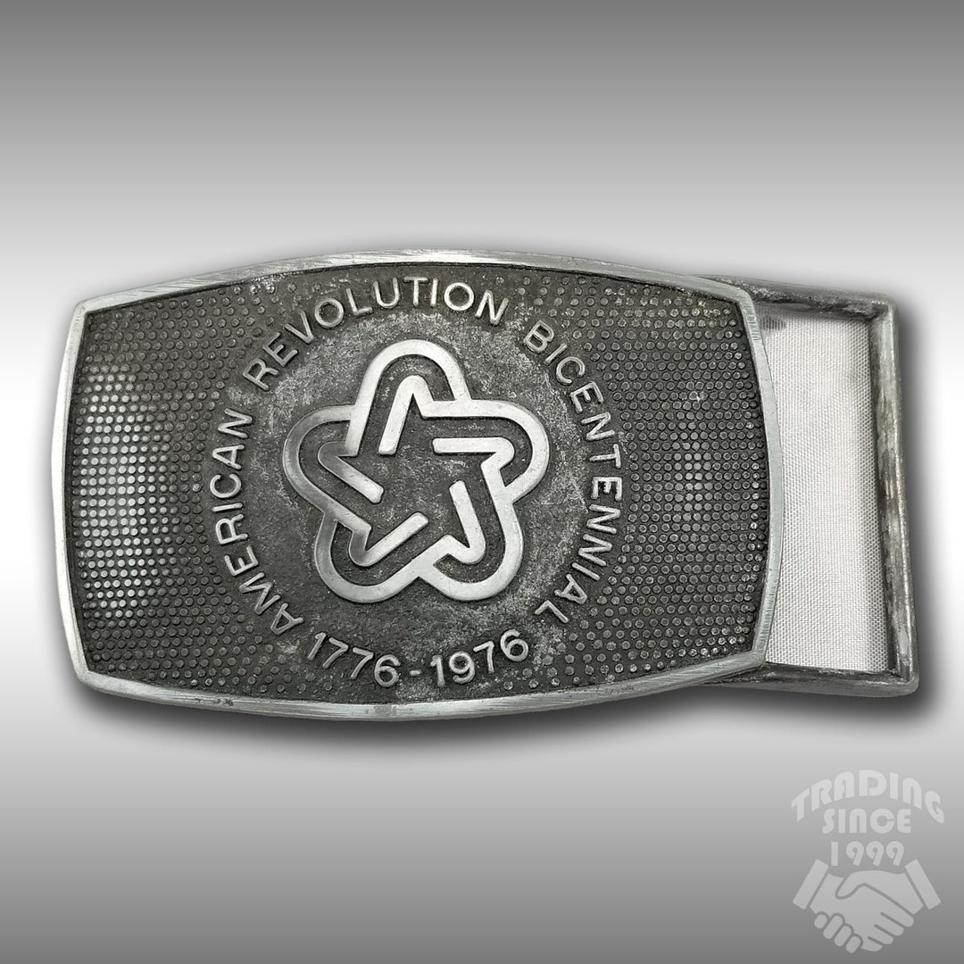 Belt Buckle 1976 American Revolution Bicentennial 1776 - 1976 Dull