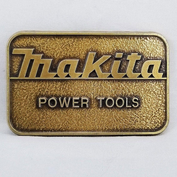 Makita Power Tools Belt Buckle Gold Tone Hardware Accessory