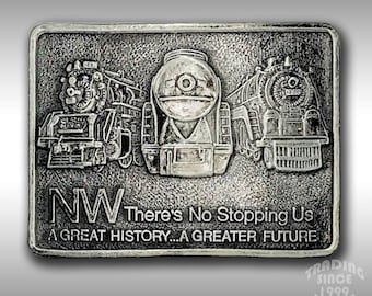 Belt Buckle NW Norfolk & Western Railway Steam Engine Locomotive Century Canada