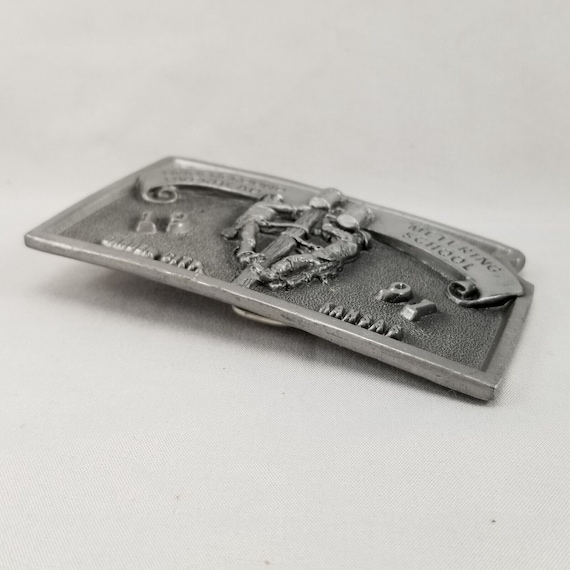 Vintage Belt Buckle 1991 Underground Overhead Metering School Garden City Kansas View 3