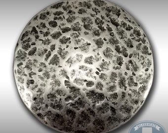 Boucle de ceinture vintage rond martelé pour femme, imprimé léopard, fabriqué à Taïwan