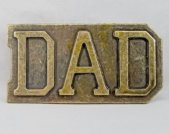 Vintage DAD Snap-On Belt Buckle