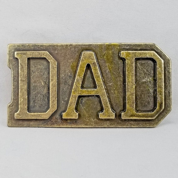 Vintage DAD Snap-On Belt Buckle