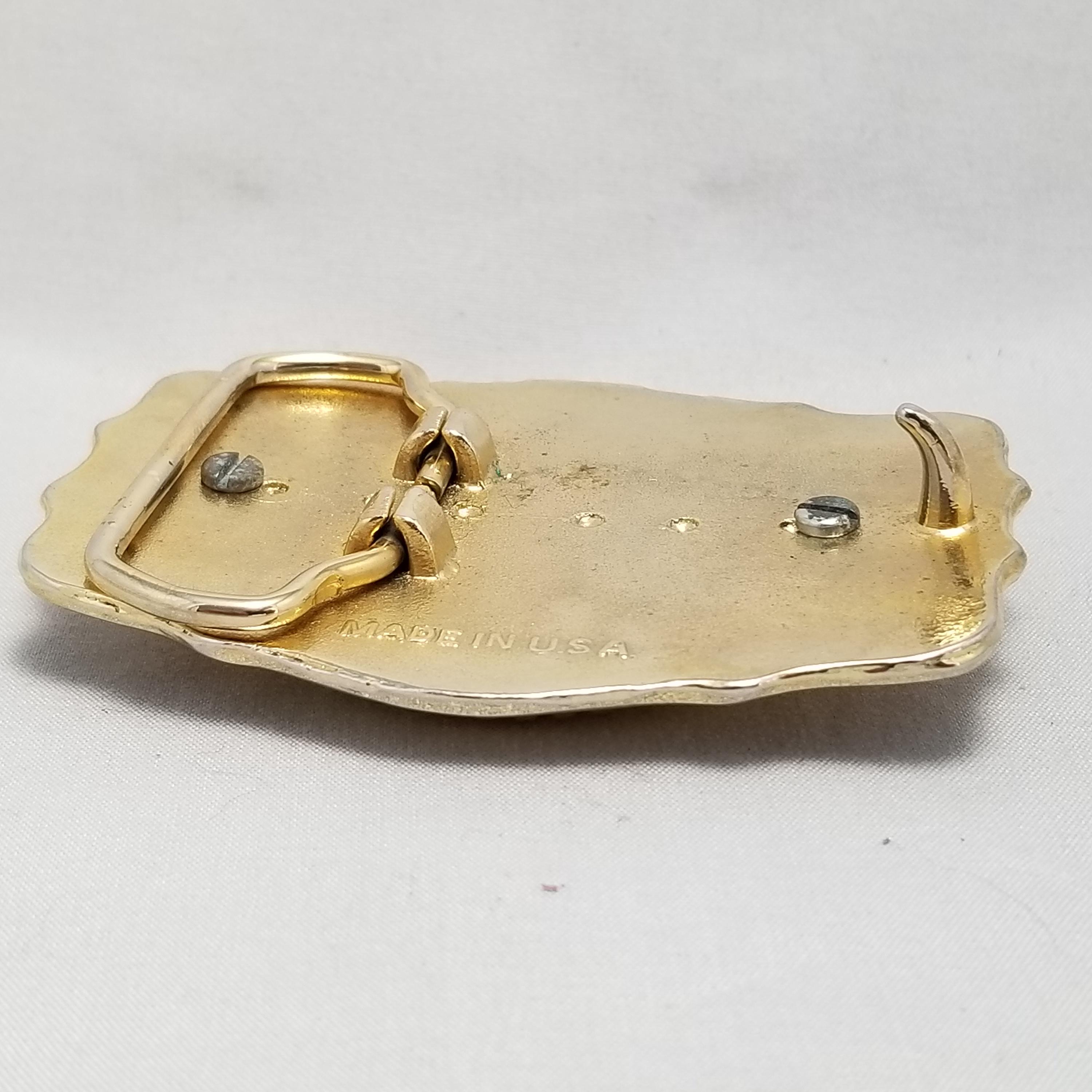 Vintage front clasp gold filigree butterfly belt. Butterfly Belt main image 3
