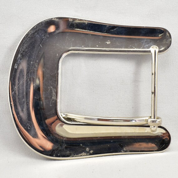 Vintage Belt Buckle Large Pin Buckle Ornate Filig… - image 5