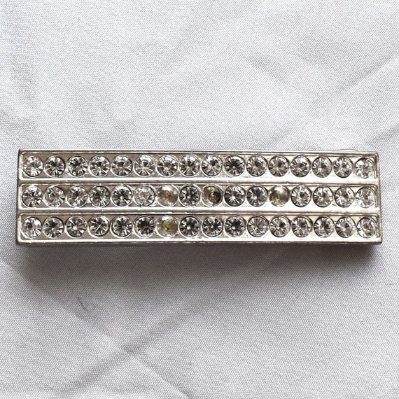 Belt Buckle Small Women's Unisex Sparkling Shiny Rhinestones Rectangular Gift