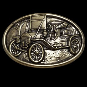 Vintage Belt Buckle Brass Avon Ford Model T Car Automobile Ford Motor Company