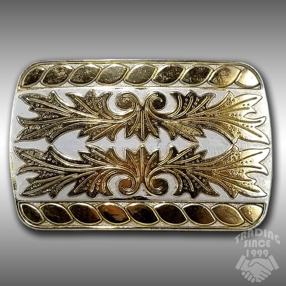 Vintage Belt Buckle Women's Unisex Leaves Filigree Ornament Plant Acanthus
