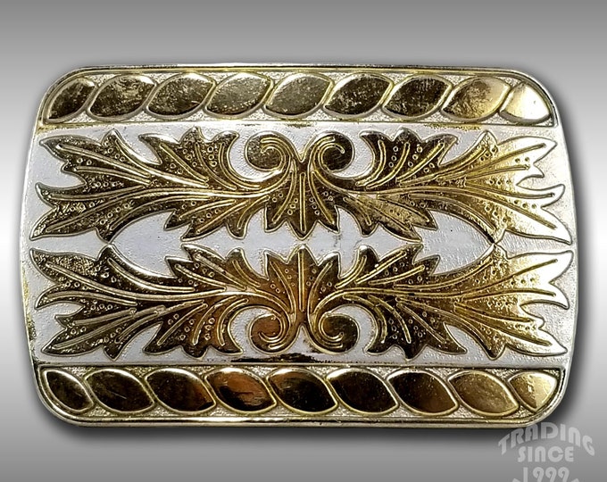 Vintage Belt Buckle Women's Unisex Leaves Filigree Ornament Plant Acanthus