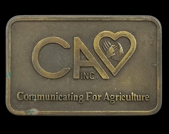 Vintage Belt Buckle CA Communicating For Agriculture Scholarship And Education