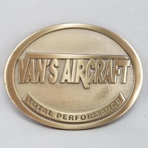 Vintage Belt Buckle Van's Aircraft Sportplane STOL Aerobatic Transportation USA