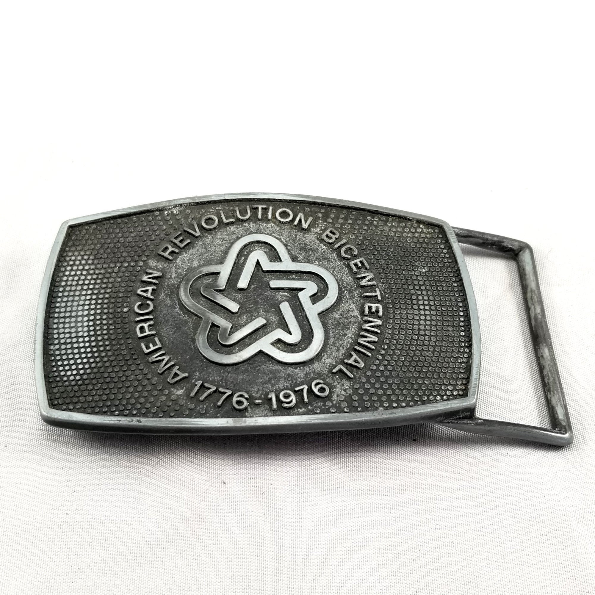 Belt Buckle 1976 American Revolution Bicentennial 1776 - 1976 Dull