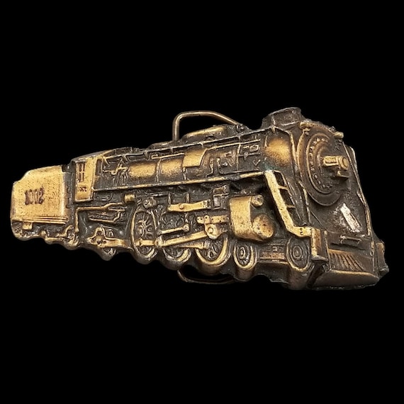 Vintage Train Belt Buckle - Unique Brass Locomotive Design Collector's Item