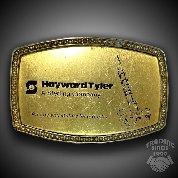 Vintage Belt Buckle Hayward Tyler Pumps And Motors By Alumaline 4108 BB-317