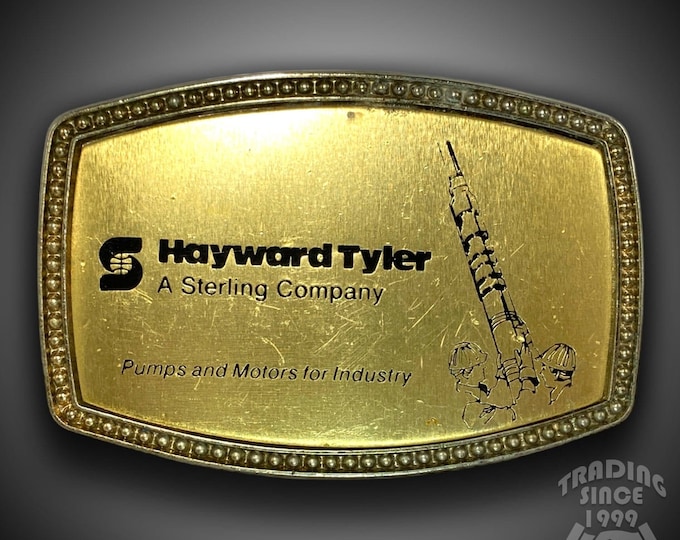 Vintage Belt Buckle Hayward Tyler Pumps And Motors By Alumaline 4108 BB-317
