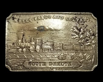 Vintage riemgesp Wells Fargo And Company South Dakota stoommachinetrein