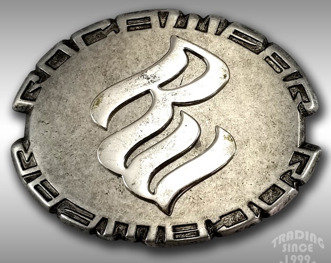 Vintage Religious Knights Templar Style Rocaware RW Metal Belt Buckle