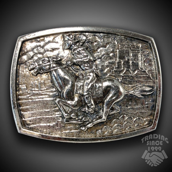 Pony express belt buckle hot sale