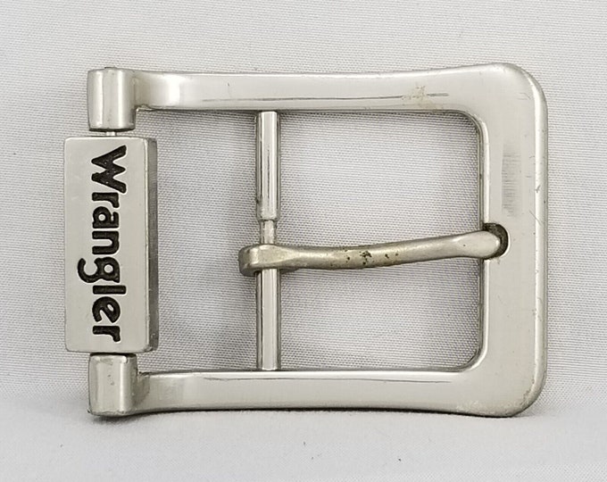 Vintage Belt Buckle Wrangler Pin Buckle Western Cowboy Jeep Rodeo Horse Rider