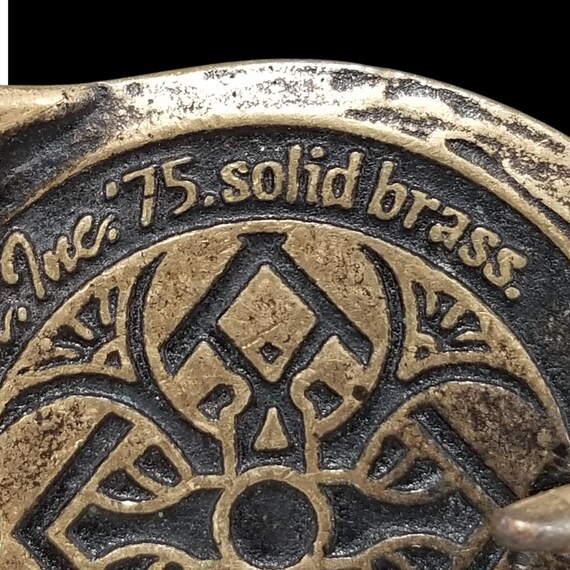 1975 Tech Ether Guild Inc Rays Solid Brass Belt B… - image 6