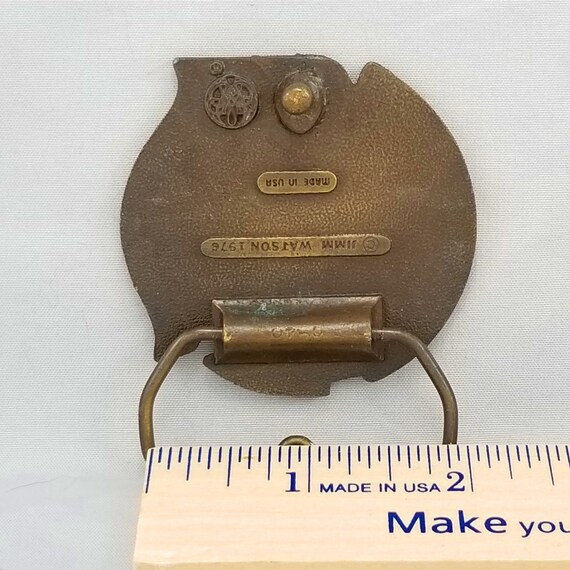 ヴィンテージ ベルト バックル 1976 コットン ベルト ルート USA