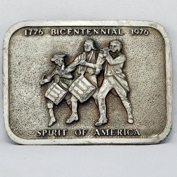 Vintage Belt Buckle Spirit of America 1776 Bicente