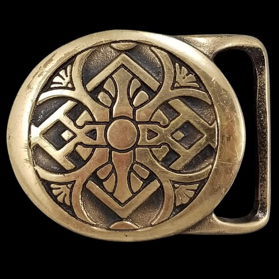 1975 Tech Ether Guild Inc Rays Solid Brass Belt B… - image 2