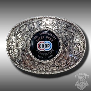 Belt Buckle COOP 25th Anniversary Great Bend Association 1959-1984 Serial #873