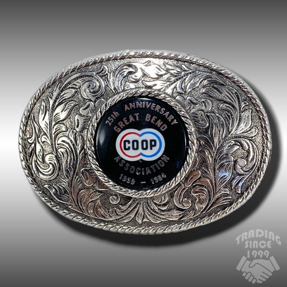 Belt Buckle COOP 25th Anniversary Great Bend Association 1959-1984 Serial #873