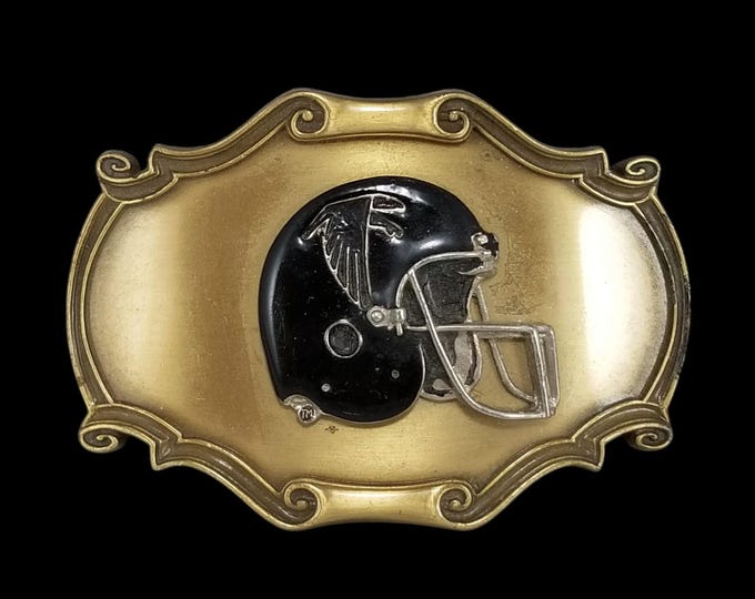 1978 Atlanta Falcons Helmet Vintage Belt Buckle, Raintree Brass Western Style