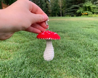 Toadstool Keychain