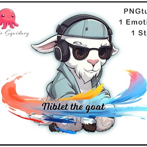 Goat PNGtuber | Premade Pngtuber Twitch | Veadotube | Voice Reactive | Streamer