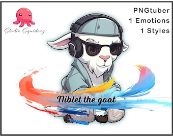 Goat PNGtuber | Premade Pngtuber Twitch | Veadotube | Voice Reactive | Streamer