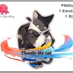 Cute Cat PNGtuber | Premade Pngtuber Twitch | Veadotube | Voice Reactive | Streamer