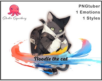 Cute Cat PNGtuber | Premade Pngtuber Twitch | Veadotube | Voice Reactive | Streamer