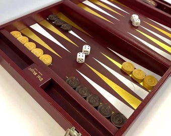Rare vintage Italian 'Dal Negro' briefcase backgammon dating back to the 70s.