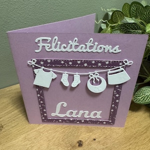 carte félicitation naissance personnalisée