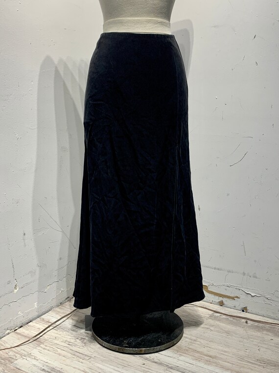 Vintage 90s Jeri Rice Glam Silk Maxi Skirt - image 2