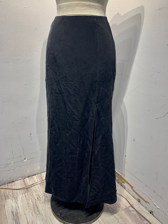 Vintage 90s Jeri Rice Glam Silk Maxi Skirt - image 3
